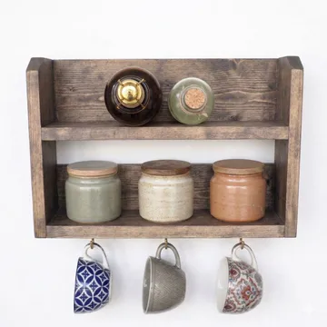 Velnor Dekorativ vägghylla 40x25x11 cm - Trä - Hus & renovering - Bygg - Golv, vägg & tak - Golv & väggbeklädnad - Väggskivor