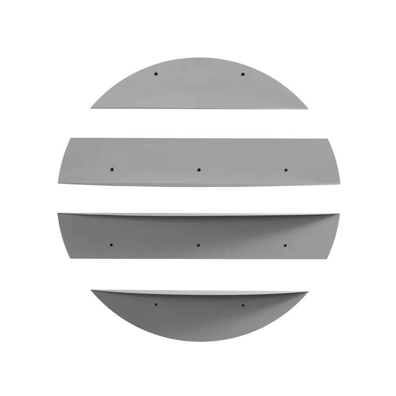 Zalvenn Vägghylla 76 cm Rund, Grå