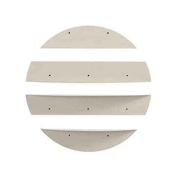 Zalvenn Vägghylla 76 cm Rund - Mjuk Beige - Förvaring - Hylla - Vägghylla