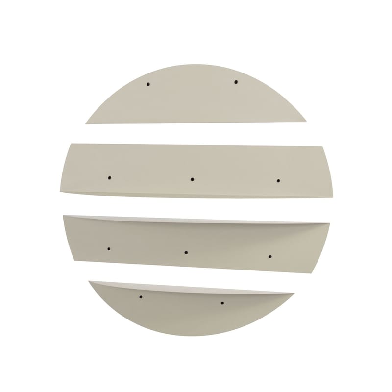 Zalvenn Vägghylla 76 cm Rund - Mjuk Beige - Förvaring - Hylla - Vägghylla