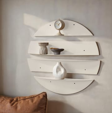 Zalvenn Vägghylla 76 cm Rund - Mjuk Beige - Förvaring - Hylla - Vägghylla