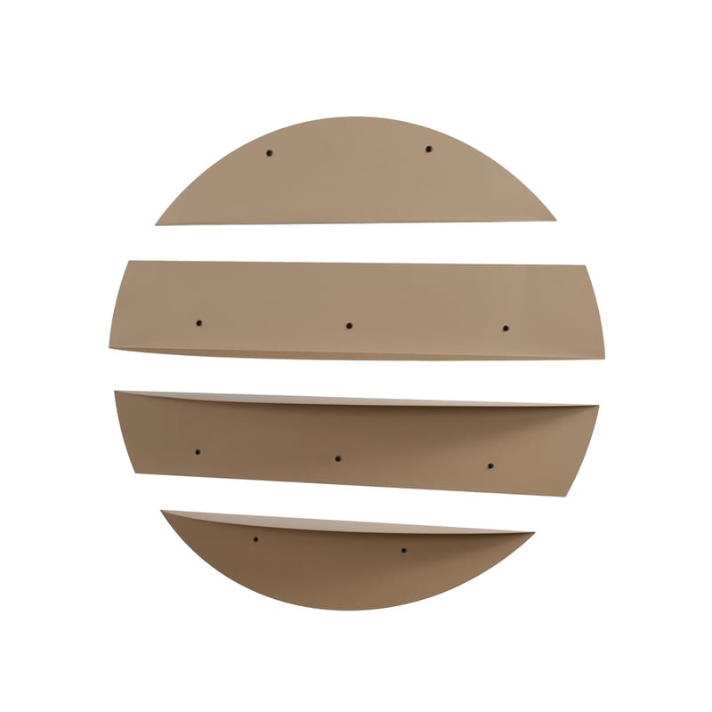 Zalvenn Vägghylla 76 cm Rund - Taupe - Förvaring - Hylla - Vägghylla