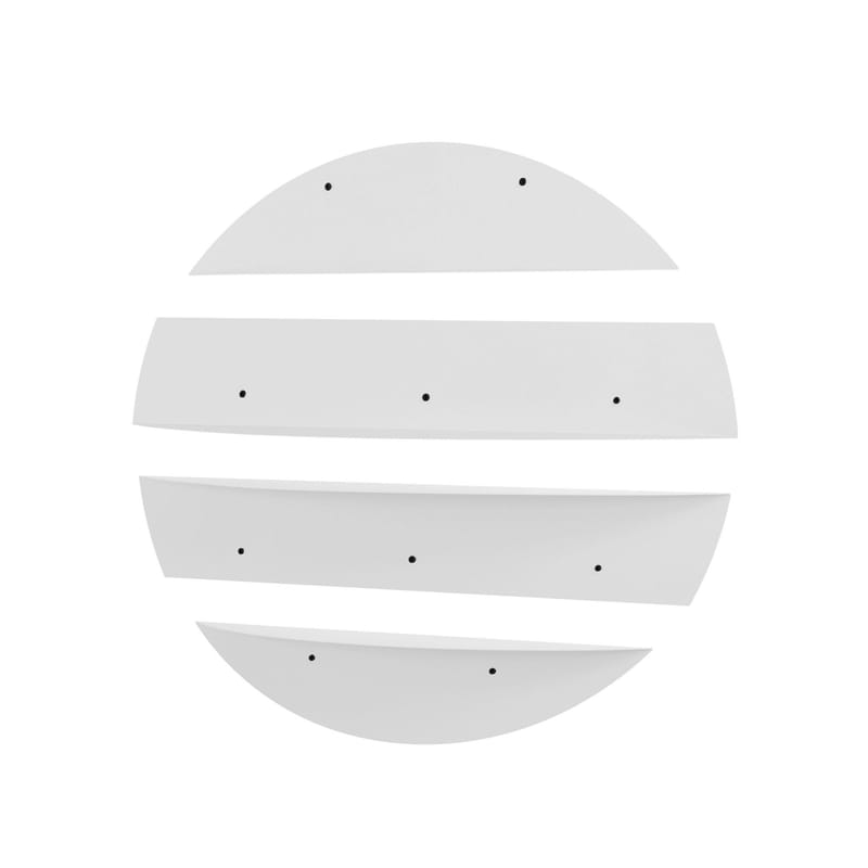 Zalvenn Vägghylla 76 cm Rund - Vit - Förvaring - Hylla - Vägghylla