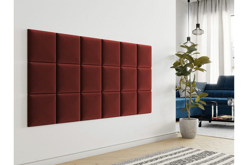 Zaratuz Väggpanel 30x30 cm - Röd - Väggpanel & panelskiva