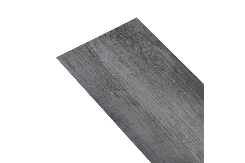 Golvbrädor i PVC 5,26 m² 2 mm glansig grå - Grå - Trall balkong - Vinylgolv & plastgolv - Golvplattor & plasttrall