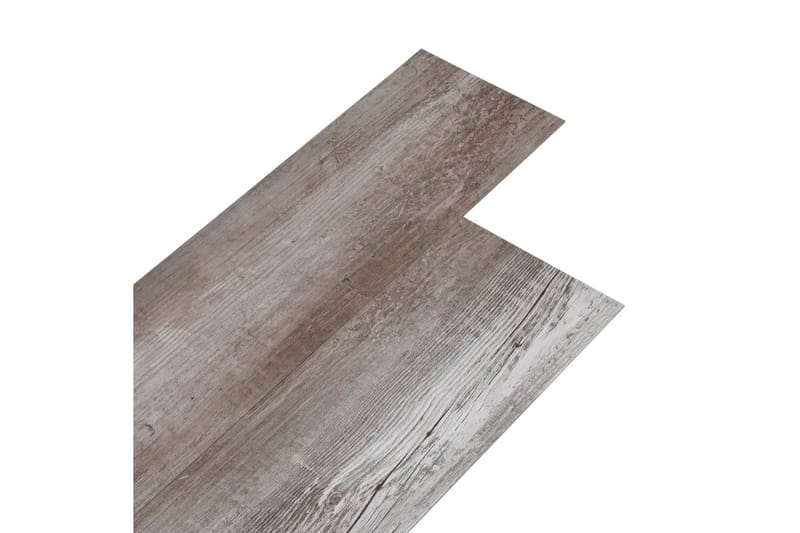 Golvbrädor i PVC 5,26 m² 2 mm mattbrunt trä - Brun - Trall balkong - Vinylgolv & plastgolv - Golvplattor & plasttrall