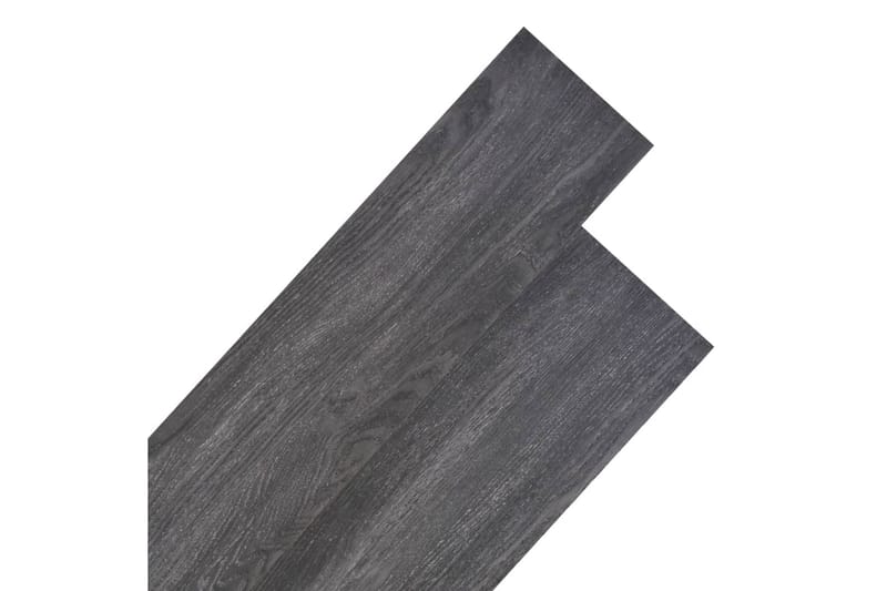 Golvbrädor PVC 4,46 m² 3 mm svart - Svart - Trall balkong - Vinylgolv & plastgolv - Golvplattor & plasttrall