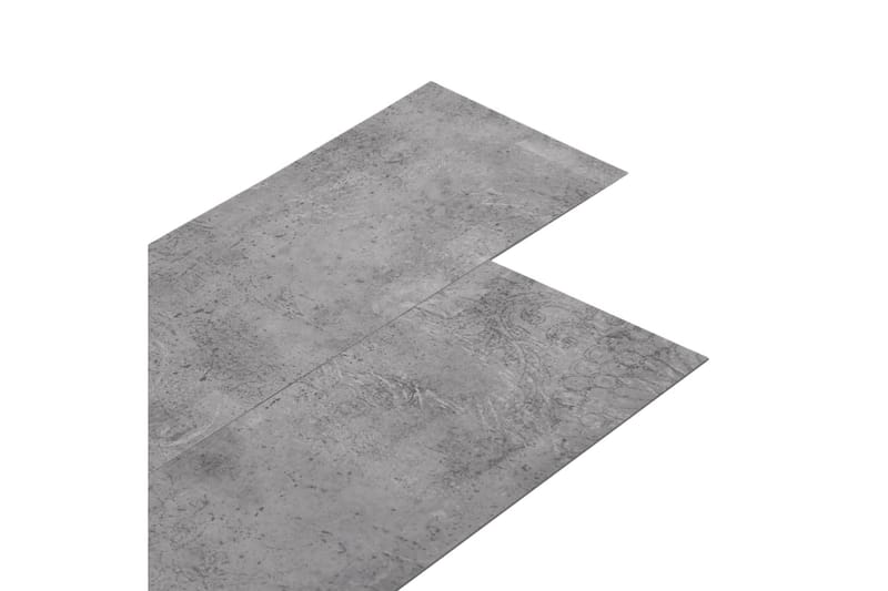Golvbrädor PVC 4,46 m² 3 mm cement brun - Brun - Trall balkong - Vinylgolv & plastgolv - Golvplattor & plasttrall