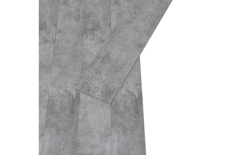 Golvbrädor PVC 4,46 m² 3 mm cement brun - Brun - Trall balkong - Vinylgolv & plastgolv - Golvplattor & plasttrall