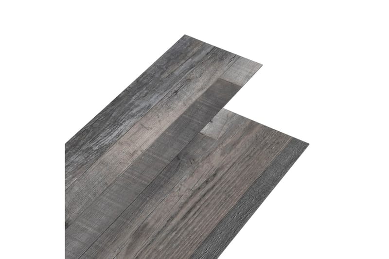Golvbrädor PVC 4,46 m² 3 mm självhäftande industriellt trä - Grå - Trall balkong - Vinylgolv & plastgolv - Golvplattor & plasttrall