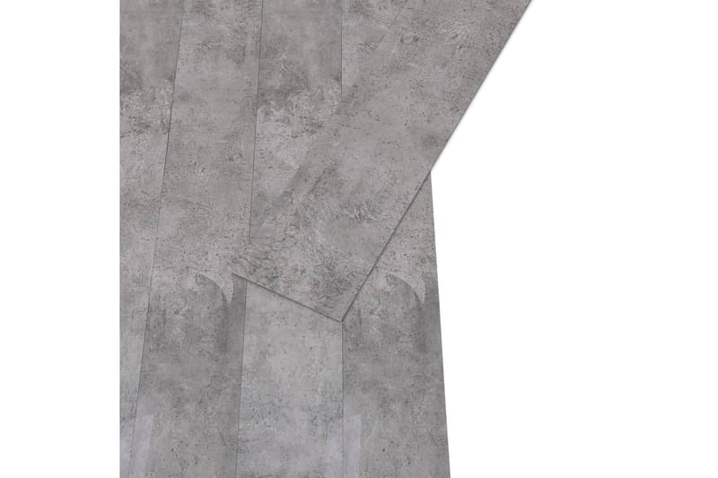 PVC-golvbrädor 5,02 m² självhäftande 2 mm cement brun - Brun - Trall balkong - Vinylgolv & plastgolv - Golvplattor & plasttrall