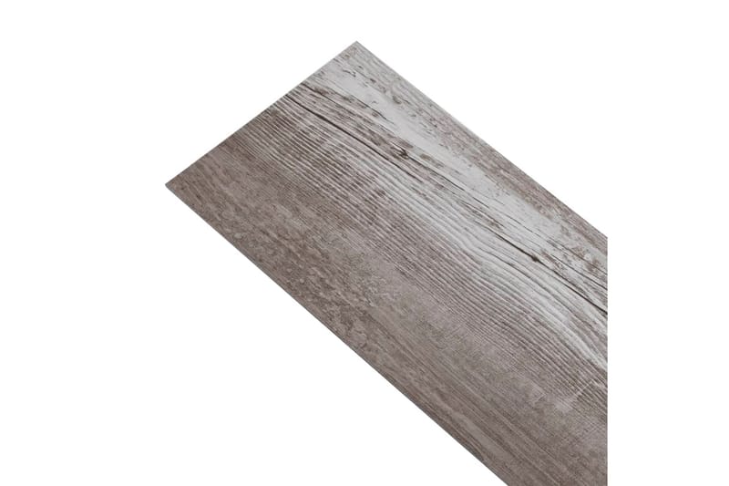 PVC-golvbrädor 5,02 m² självhäftande 2 mm mattbrunt trä - Brun - Trall balkong - Vinylgolv & plastgolv - Golvplattor & plasttrall
