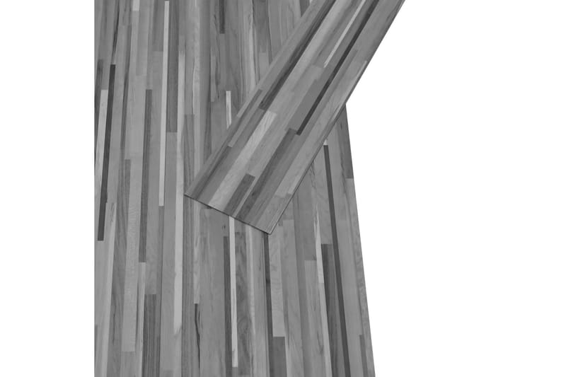 PVC-golvbrädor 5,26 m² 2 mm grårandig - Grå - Trall balkong - Vinylgolv & plastgolv - Golvplattor & plasttrall