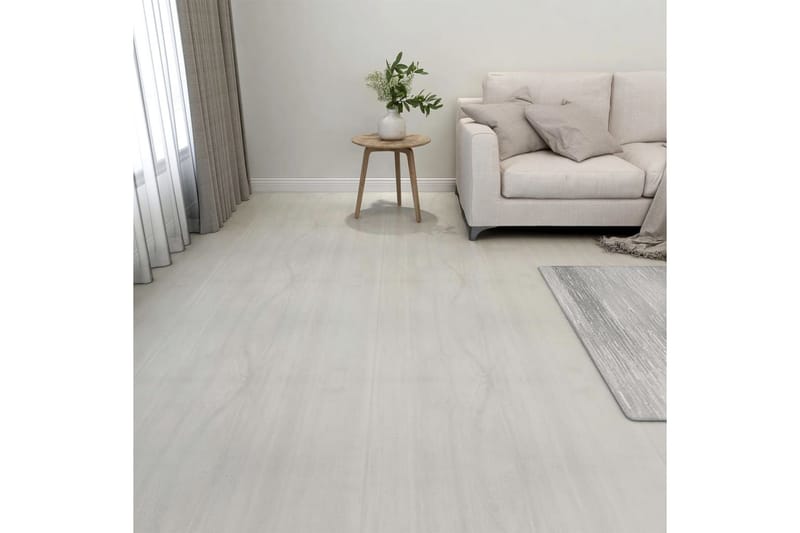 Självhäftande golvplankor 20 st PVC 1,86 m² gräddvit - Vit - Hus & renovering - Bygg - Golv, vägg & tak - Golv - Vinylgolv & plastgolv