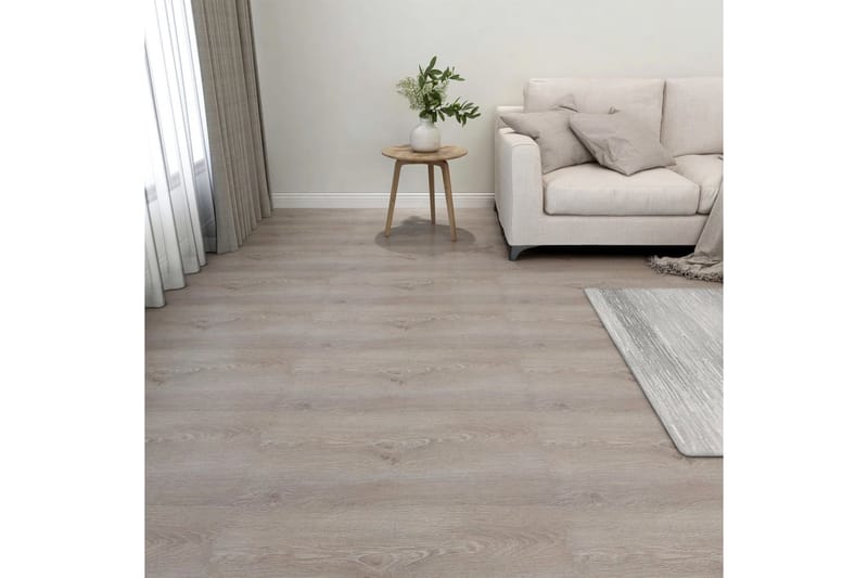 Självhäftande golvplankor 20 st PVC 1,86 m² taupe - Brun - Trall balkong - Vinylgolv & plastgolv - Golvplattor & plasttrall