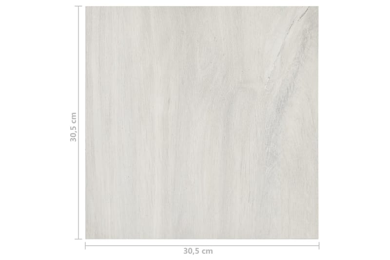 Självhäftande golvplankor 20 st PVC 1,86 m² gräddvit - Vit - Hus & renovering - Bygg - Golv, vägg & tak - Golv - Vinylgolv & plastgolv