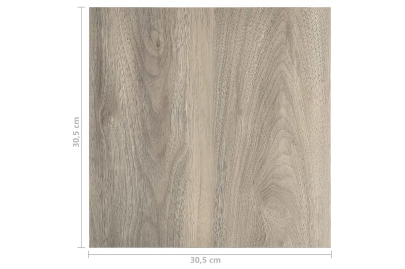 Självhäftande golvplankor 20 st PVC 1,86 m² taupe - Brun - Hus & renovering - Bygg - Golv, vägg & tak - Golv - Vinylgolv & plastgolv