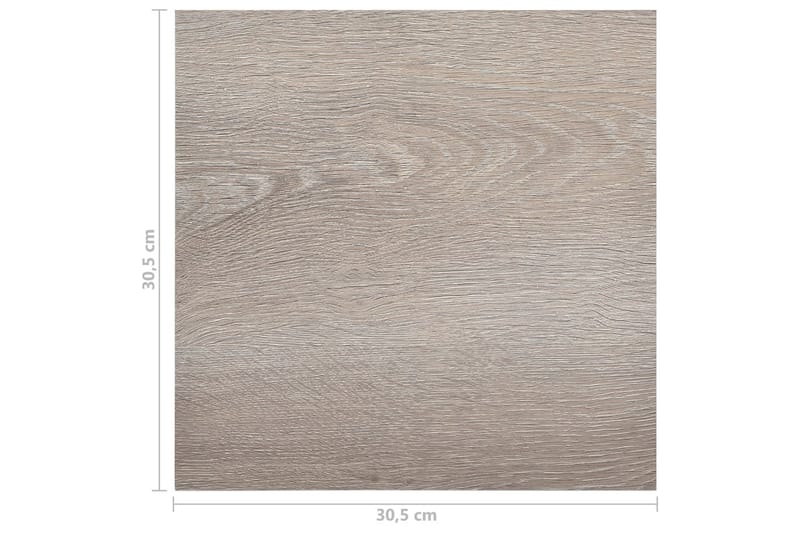 Självhäftande golvplankor 20 st PVC 1,86 m² taupe - Brun - Hus & renovering - Bygg - Golv, vägg & tak - Golv - Vinylgolv & plastgolv