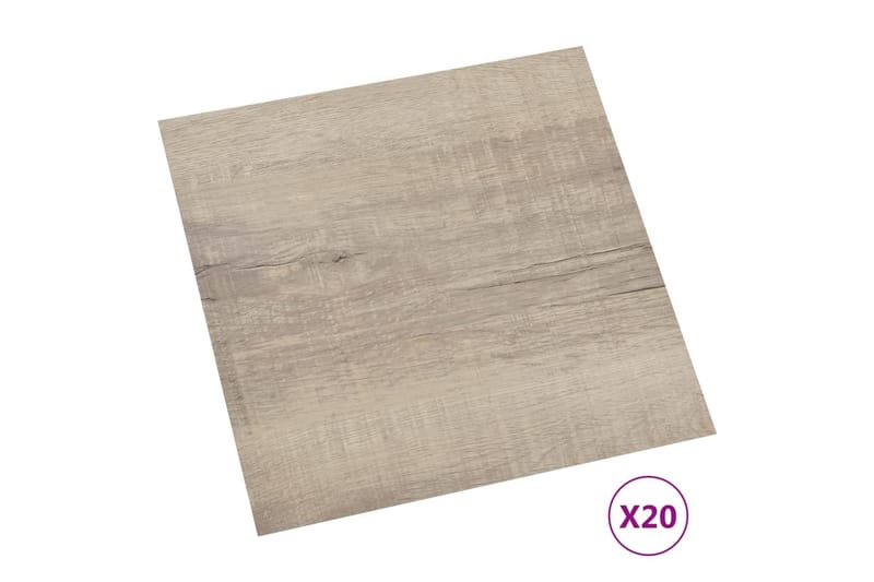 Självhäftande golvplankor 20 st PVC 1,86 m² taupe - Brun - Hus & renovering - Bygg - Golv, vägg & tak - Golv - Vinylgolv & plastgolv