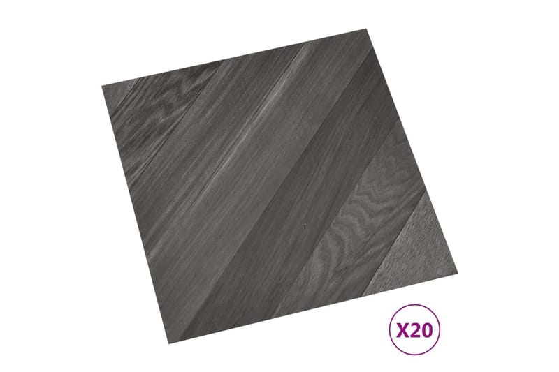 Självhäftande golvplankor 20 st PVC 1,86 m² grå ränder - Grå - Hus & renovering - Bygg - Golv, vägg & tak - Golv - Vinylgolv & plastgolv