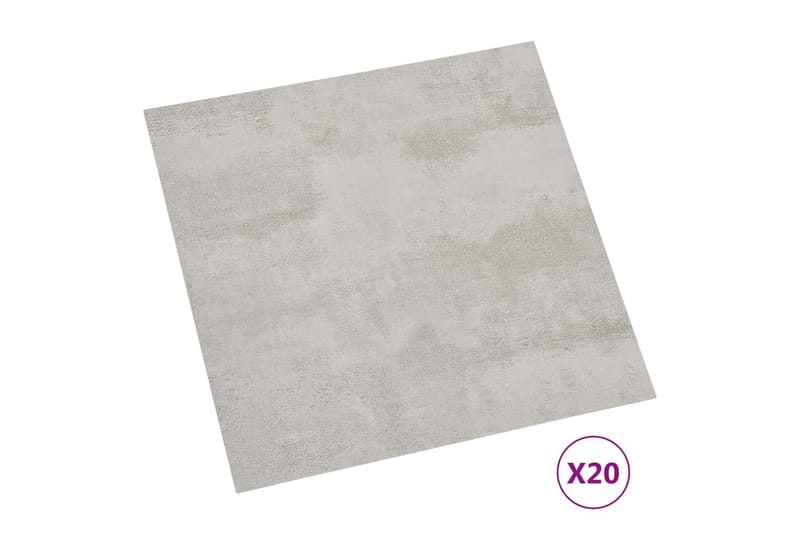 Självhäftande golvplankor 20 st PVC 1,86 m² ljusgrå - Grå - Hus & renovering - Bygg - Golv, vägg & tak - Golv - Vinylgolv & plastgolv