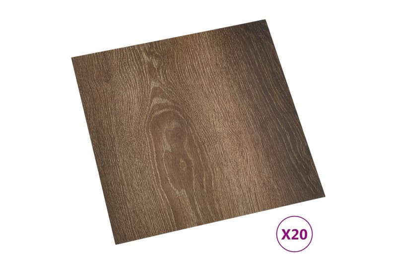 Självhäftande golvplankor 20 st PVC 1,86 m² brun - Brun - Hus & renovering - Bygg - Golv, vägg & tak - Golv - Vinylgolv & plastgolv
