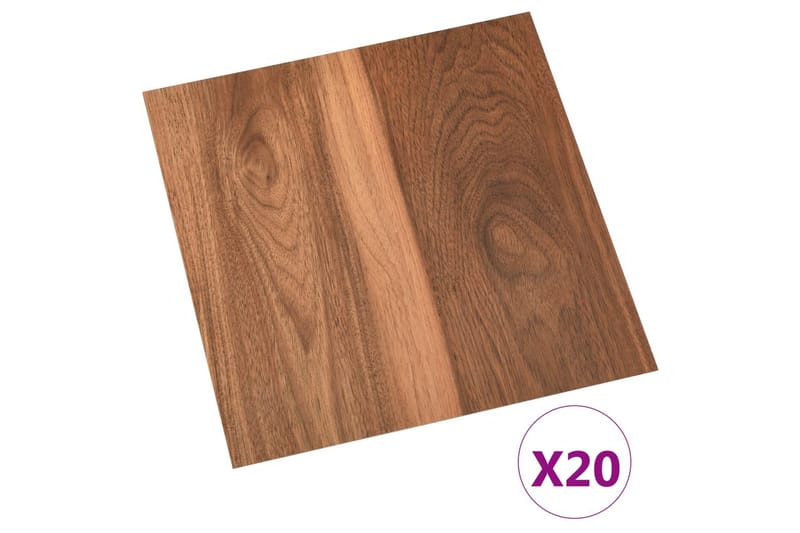 Självhäftande golvplankor 20 st PVC 1,86 m² brun - Brun - Hus & renovering - Bygg - Golv, vägg & tak - Golv - Vinylgolv & plastgolv
