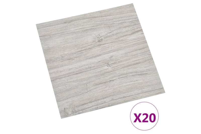 Självhäftande golvplankor 20 st PVC 1,86 m² ljusgrå - Grå - Hus & renovering - Bygg - Golv, vägg & tak - Golv - Vinylgolv & plastgolv