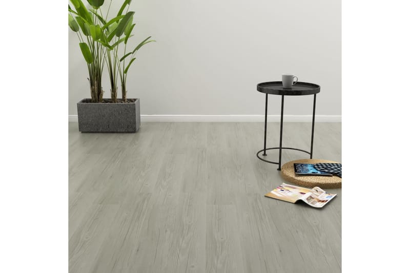 Självhäftande golvplankor 4,46 m² 3 mm PVC grå - Grå - Hus & renovering - Bygg - Golv, vägg & tak - Golv - Vinylgolv & plastgolv