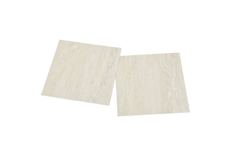Självhäftande golvplankor 55 st PVC 5,11 m² gräddvit - Vit - Hus & renovering - Bygg - Golv, vägg & tak - Golv - Vinylgolv & plastgolv