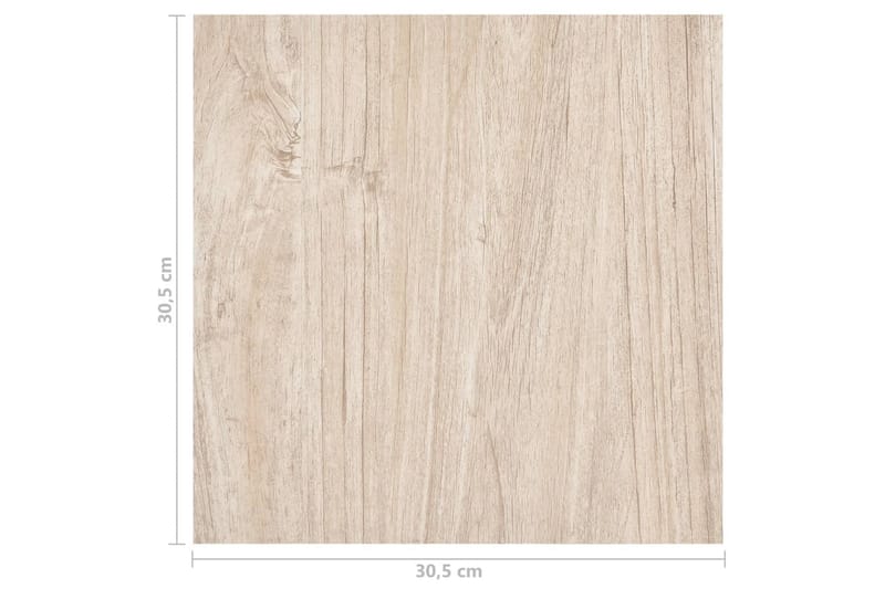 Självhäftande golvplankor 55 st PVC 5,11 m² ljusbrun - Brun - Trall balkong - Vinylgolv & plastgolv - Golvplattor & plasttrall