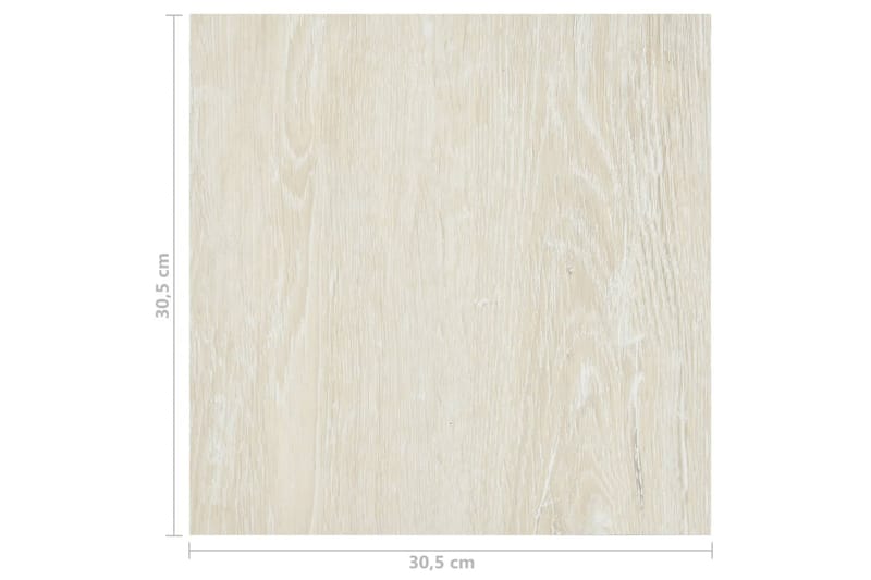 Självhäftande golvplankor 55 st PVC 5,11 m² gräddvit - Vit - Hus & renovering - Bygg - Golv, vägg & tak - Golv - Vinylgolv & plastgolv