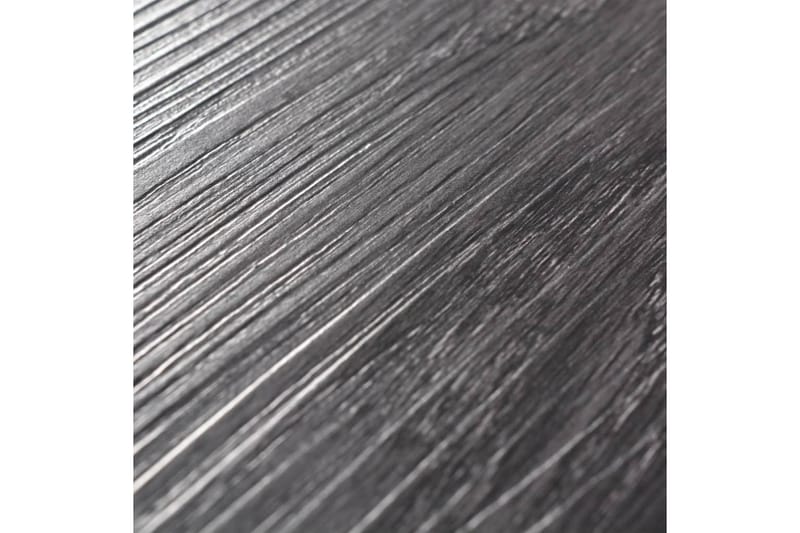 Självhäftande PVC-golvplankor 2,51 m² 2 mm svart och vit - Svart - Trall balkong - Vinylgolv & plastgolv - Golvplattor & plasttrall