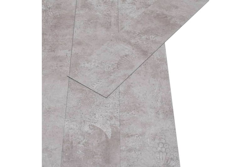 Självhäftande PVC-golvplankor 5,21 m² 2 mm jordgrå - Grå - Trall balkong - Vinylgolv & plastgolv - Golvplattor & plasttrall