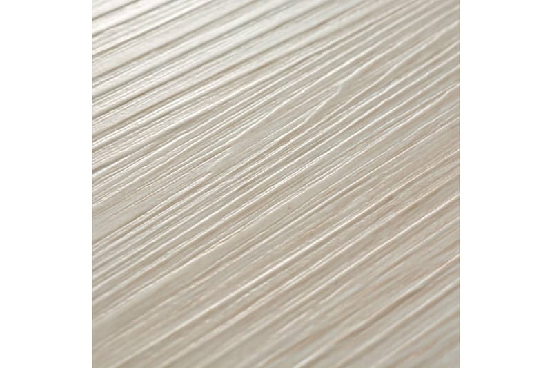 Självhäftande PVC-golvbrädor 2,51 m² ek 2 mm ek klassisk vit - Vit - Trall balkong - Vinylgolv & plastgolv - Golvplattor & plasttrall