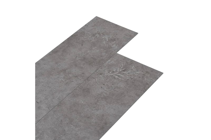 Självhäftande PVC-golvplankor 5,21 m² 2 mm betonggrå - Grå - Trall balkong - Vinylgolv & plastgolv - Golvplattor & plasttrall