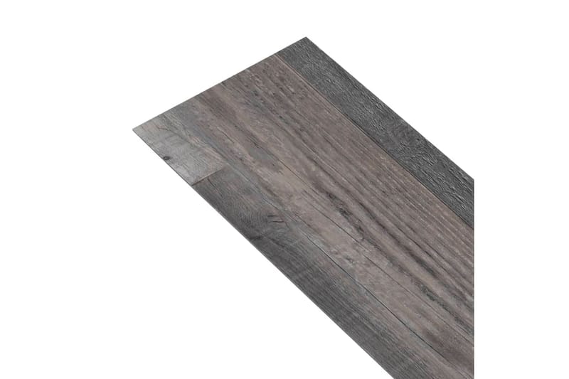 Självhäftande PVC-golvplankor 5,21 m² 2 mm industriellt trä - Brun - Trall balkong - Vinylgolv & plastgolv - Golvplattor & plasttrall