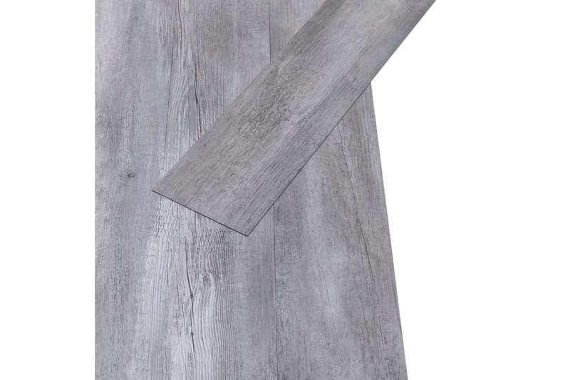 Självhäftande PVC-golvplankor 5,21 m² 2 mm mattgrått trä - Grå - Trall balkong - Vinylgolv & plastgolv - Golvplattor & plasttrall