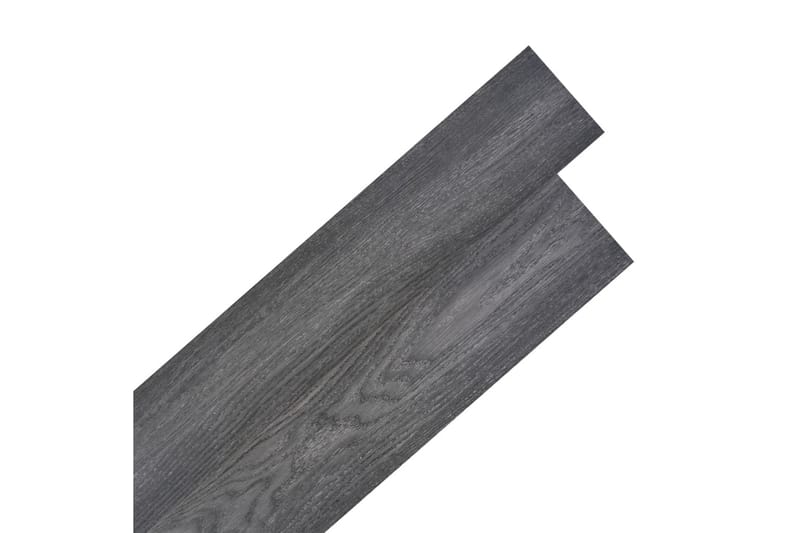 Självhäftande PVC-golvplankor 2,51 m² 2 mm svart och vit - Svart - Trall balkong - Vinylgolv & plastgolv - Golvplattor & plasttrall