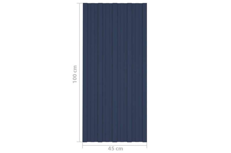 Takprofiler 12 st galvaniserat stål antracit 100x45 cm - Takpanel & takskiva