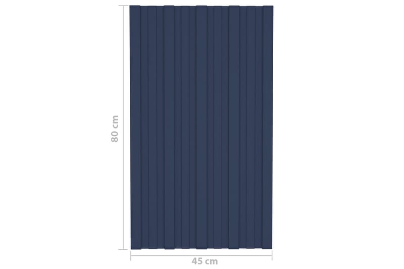 Takprofiler 12 st galvaniserat stål antracit 80x45 cm - Hus & renovering - Bygg - Golv, vägg & tak - Skivmaterial & byggskiva - Takpanel & takskiva