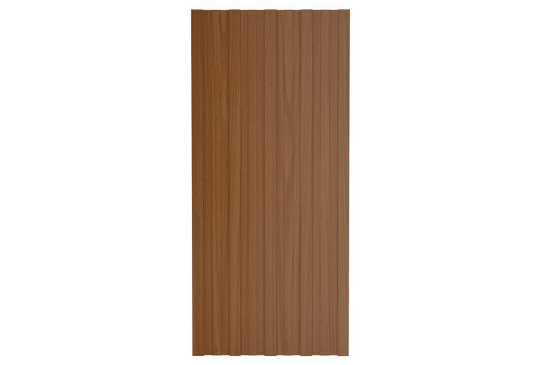 Takprofiler 12 st galvaniserat stål brun 100x45 cm - Hus & renovering - Bygg - Golv, vägg & tak - Skivmaterial & byggskiva - Takpanel & takskiva