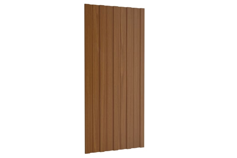 Takprofiler 12 st galvaniserat stål brun 100x45 cm - Hus & renovering - Bygg - Golv, vägg & tak - Skivmaterial & byggskiva - Takpanel & takskiva