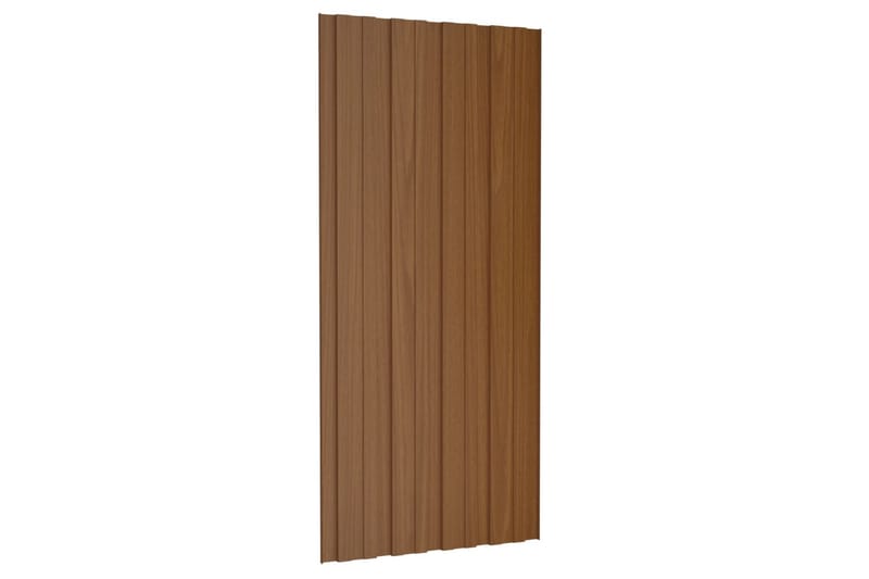 Takprofiler 12 st galvaniserat stål brun 100x45 cm - Hus & renovering - Bygg - Golv, vägg & tak - Skivmaterial & byggskiva - Takpanel & takskiva