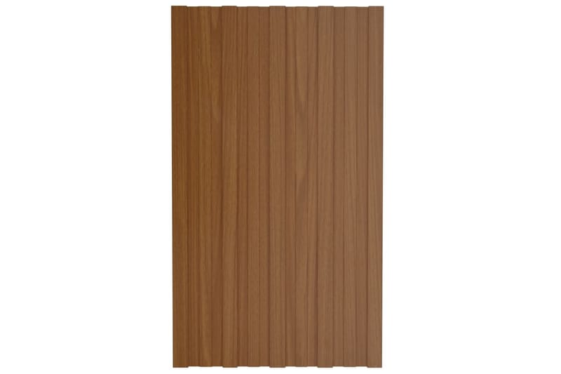 Takprofiler 12 st galvaniserat stål brun 80x45 cm - Hus & renovering - Bygg - Golv, vägg & tak - Skivmaterial & byggskiva - Takpanel & takskiva