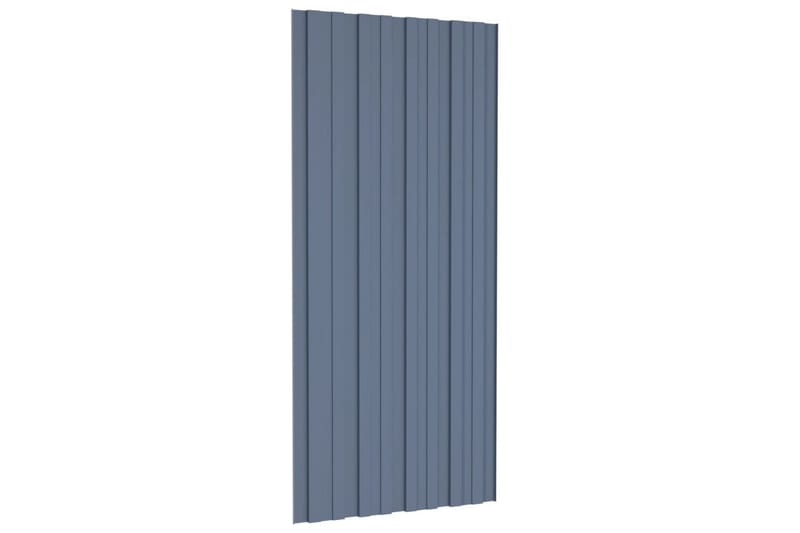 Takprofiler 12 st galvaniserat stål grå 100x45 cm - Hus & renovering - Bygg - Golv, vägg & tak - Skivmaterial & byggskiva - Takpanel & takskiva