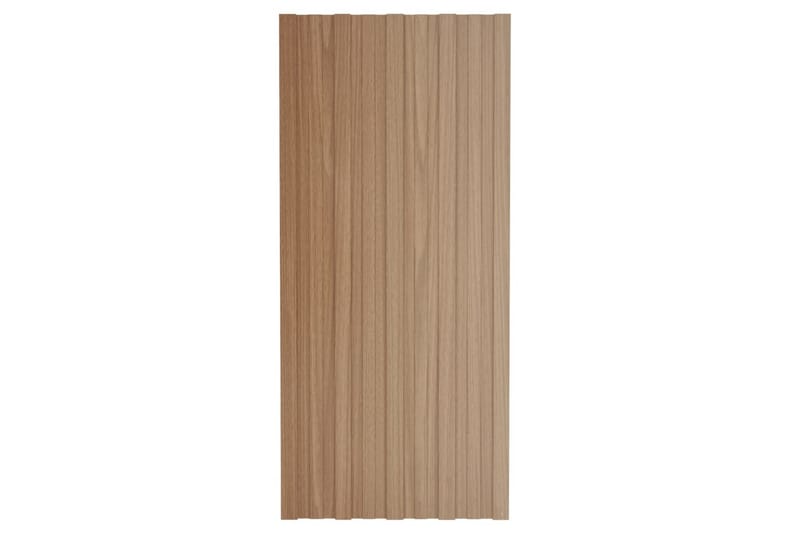 Takprofiler 12 st galvaniserat stål ljust trä 100x45 cm - Hus & renovering - Bygg - Golv, vägg & tak - Skivmaterial & byggskiva - Takpanel & takskiva