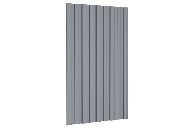 Takprofiler 12 st galvaniserat stål silver 80x45 cm - Hus & renovering - Bygg - Golv, vägg & tak - Skivmaterial & byggskiva - Takpanel & takskiva