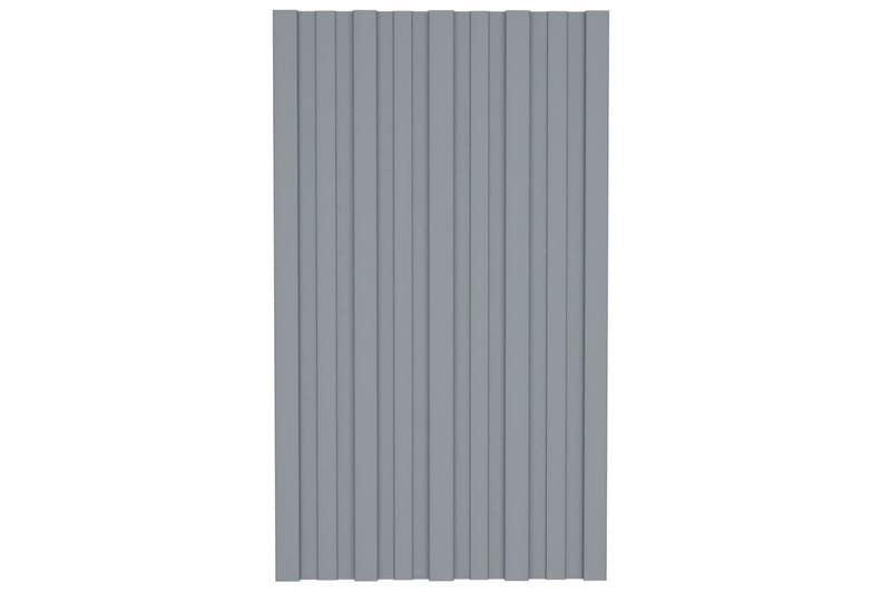 Takprofiler 12 st galvaniserat stål silver 80x45 cm - Hus & renovering - Bygg - Golv, vägg & tak - Skivmaterial & byggskiva - Takpanel & takskiva