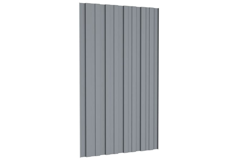 Takprofiler 12 st galvaniserat stål silver 80x45 cm - Hus & renovering - Bygg - Golv, vägg & tak - Skivmaterial & byggskiva - Takpanel & takskiva